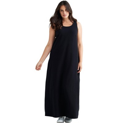 Ellos Women's Plus Size Sleeveless Knit Maxi Dress : Target