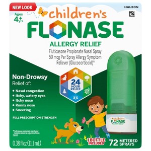 Flonase Children's Allergy Relief Nasal Spray - Fluticasone Propionate - 72 sprays - 0.38 fl oz - 1 of 4