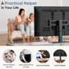 Vynxaria Universal rotating TV stand, 3-height adjustable desktop TV stand mount base for 26-55 inch TVS that can hold up to 99 pounds - 2 of 4