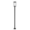 Sheridan Outdoor Post Light - Black Steel, 10"x116.25", Dimmable, Wet Rated, 1 Bulb - 3 of 4