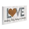 Stupell Industries Love Makes House a Home Motivational Family Phrase, 17" x 7" - 3 of 4