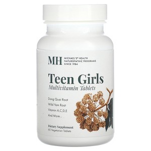 Michael's Naturopathic Teen Girls Multivitamin, 60 Vegetarian Tablets - 1 of 2