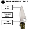 Spyderco Para Military 2 Salt Folding Knife with 3.45" CPM Magnacut Blade | High-Visibility and Non-Slip G-10 Handle | Four Position Pocket Clip - 3 of 4