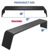 Trailer Fenders, 66" x 9.1" x 20" Steel Plate Tandem Axle Trailer Fenders, Heavy Duty Tandem Round Trailer Fenders,2PCS - 2 of 4