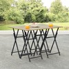 Folding TV Tray Tables, Industrial Side Table,For Small Space, Dorm Rooms, Outdoor， - 3 of 4