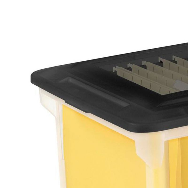 Sterilite Convenient Versatile Contoured Clear Home Organizing Storage File Container Box, 6 of 8