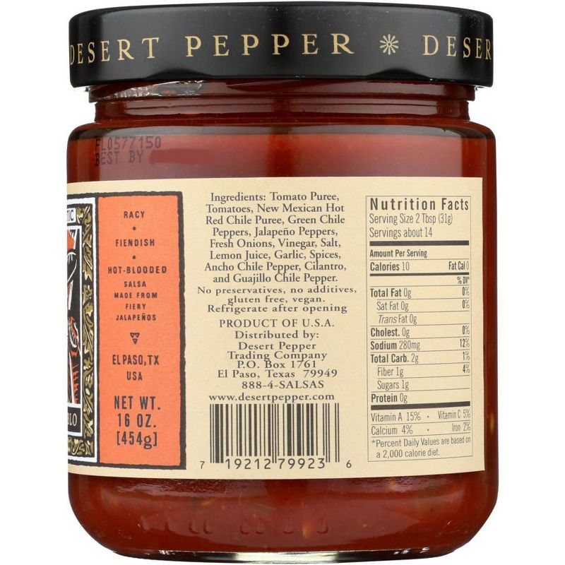 Desert Pepper Trading Company Hot Salsa Diablo - Case of 6/16 oz, 4 of 8