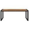 vidaXL Patio Table with U-shaped Legs 78.7 in.x35.4 in.x29.5 in. Solid Wood Acacia - 3 of 4