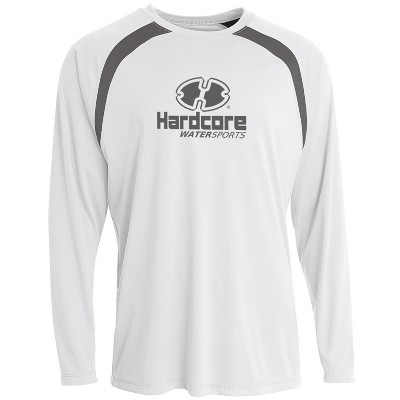 Hardcore Men's Long Sleeve Loose Fit Rash Guard Surf Shirt for Water Sports | Lightweight, Quick-Dry Swimwear
