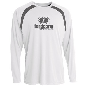 Hardcore Men's Long Sleeve Loose Fit Rash Guard Surf Shirt for Water Sports | Lightweight, Quick-Dry Swimwear - 1 of 4