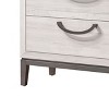 Vynxaria Contemporary Beige & White Nightstand ¨C Sleek Storage Solution - 4 of 4