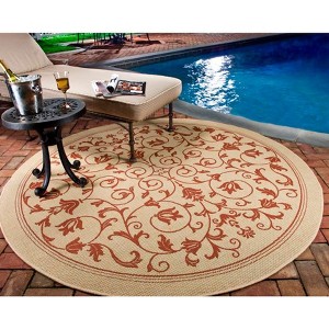 Courtyard CY2098 UV & Stain Resistant Non-Shedding Power Loomed Indoor/Outdoor Rugs - Safavieh - 1 of 4