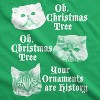 Mens Oh Christmas Tree Your Ornaments Are History T Shirt Funny Cat Holiday Tee For Guys - Crazy Dog Men's T Shirt - 2 of 4
