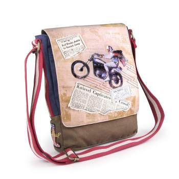 Crowded Coop, LLC Evel Knievel Legacy Canvas Messenger Bag