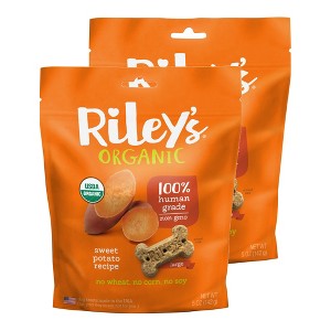 Riley's Organics Sweet Potato Large Bone Dog Treats - 1 of 4