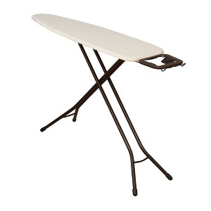Household Essentials Ultra Ironing Board 4-Leg Cotton Cover Antique Bronze Frame - 1 of 4
