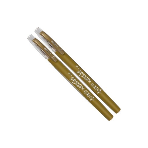 JAM Paper Gel Pens 0.7 mm Gold 2/Pack 6544969A