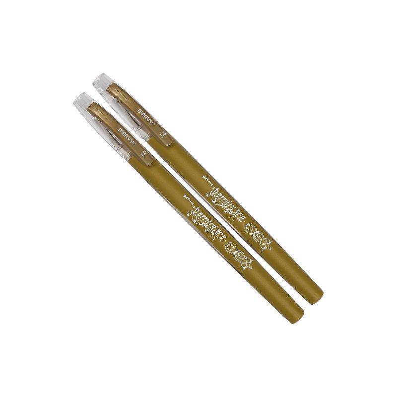 JAM Paper Gel Pens 0.7 mm Gold 2/Pack 6544969A, 1 of 6