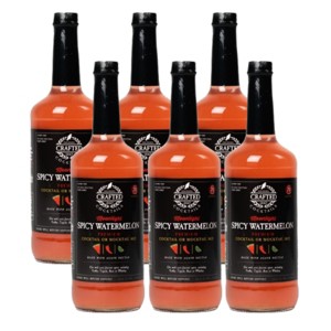Crafted Cocktails Spicy Watermelon/Moonlight Mix 6 Pack: 60 Calories, Watermelon, Habanero, Lime, Mint and Organic Agave: Craft Mojitos and Margaritas - 1 of 4