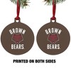 Brown University Bears Logo Aluminum Holiday Christmas Tree Ornament - 2 of 4