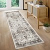 Washable Vintage Floral Medallion Large Rugs for Bedroom Living Room, Non Slip Retro Accent Floor Carpet for Home Office - 4 of 4