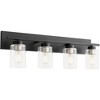 Quorum Lighting Carter 4 - Light Vanity in  Matte Black - 4 of 4