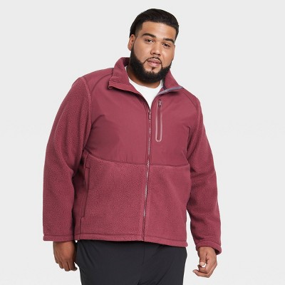 mens fleece jacket target