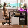 Besiost 57-In L Shaped Computer Desk with Charging Station for Home Office - 3 of 4