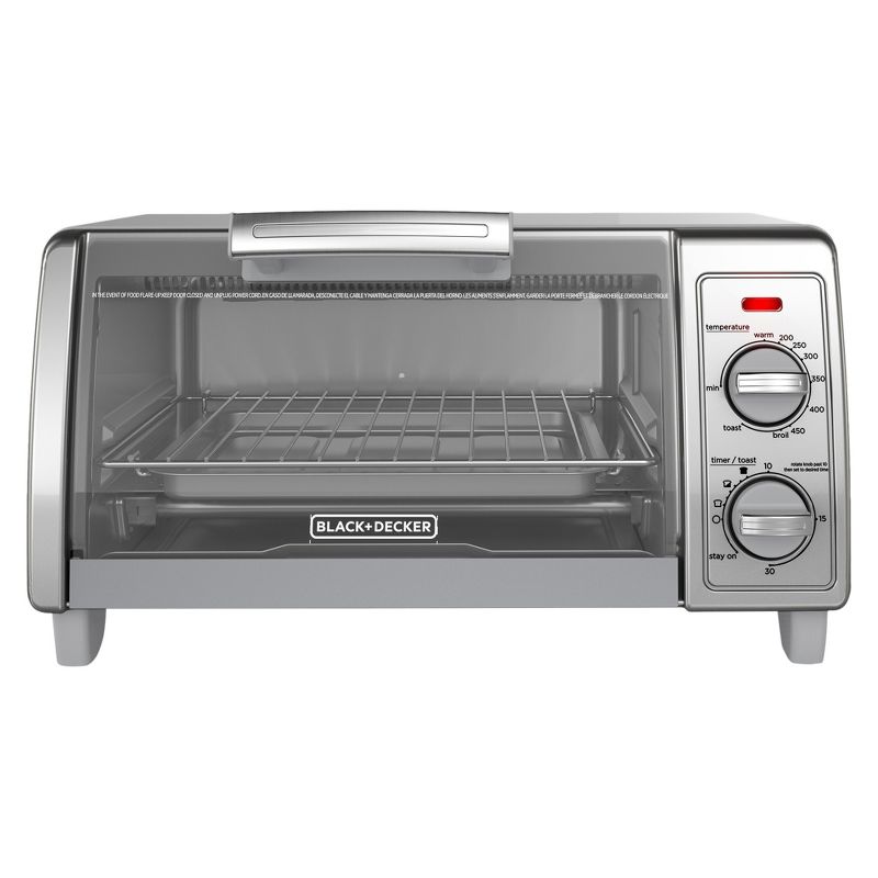 BLACK+DECKER 4 Slice Toaster Oven - Silver - TO1700SG, 2 of 8