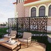 PAGED 72"H x 45.3"W Metal Outdoor Privacy Screen, Outdoor Privacy Screen Freestanding, Balcony Privacy Screen, Room Dividers and Patio Privacy Screens - 3 of 4