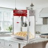 Infurnic Popcorn Poppers, with Kettle and Warming Deck, Kitchenware for Family Gatherings, Red, 18.01"*14.96"*29.92" - 2 of 4