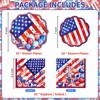 Hachikiko Plates and Napkins, 150 Pcs Patriotic Dinner Plates, Dessert Plates, Napkins, American Flag Star Red White Blue Patriotic Party Supplies - 2 of 4