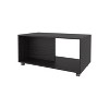 Wengue Coffee Table with Open Storage and Caster Wheels - 2 of 4