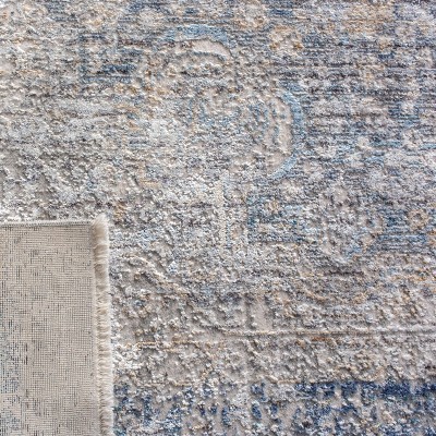 Ethereal Gray Hand-Knotted Wool-Viscose Round Rug