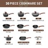 Captiva Designs 30 Pieces Nonstick Granite Cookware and Bakeware Set with Heat-Resistant Bakelite Handle - 2 of 4