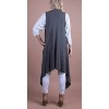 Women's Long Sleeveless Cardigan - GIGI MODA - image 3 of 3