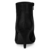 Allegra K Women's Halloween Pointed Toe Zipper Stiletto Heel Ankle Boots - 4 of 4