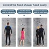 BRIGHT SHOWERS 10" Brass Shower Head Extension Arm, Universal Fit, Height and Angle Adjustable for Rain and Handheld Shower Head - 4 of 4