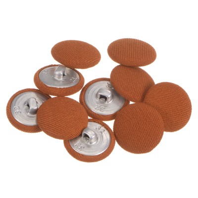 Unique Bargains Round Metal Sewing Cloth Covered Button 10 Pcs