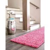 Unique Loom Solid Shag Solid Indoor Woven Area Rug - 2 of 4