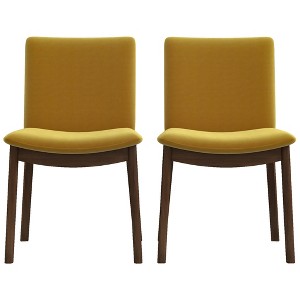 Christopher Knight Home Judy Modern Solid Wood Upholstered 20" W Dining Chair (Set of 2) - 1 of 4
