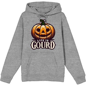 Halloween Life is Gourd Adult Long Sleeve Hoodie - 1 of 2