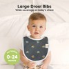 KeaBabies 8pk Organic Baby Bibs for Boy, Baby Drool Bib for Baby Boys and Girls, Newborn Teething Bibs - 2 of 4