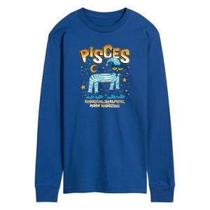 Men's - Pete the Cat - Pisces Long Sleeve Graphic T-Shirt - 1 of 4