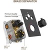 YAWWALK Thermostatic 7-Spray Shower System with Hand Shower, Wall Mount, 12" and 6", 2.5 GPM, Brushed Nickel (Valve Included) - 2 of 4