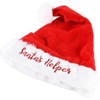 Blue Panda 2-Pack Santa's Helper Funny Christmas Hats, Velvet Comfort Xmas Holiday Party Santa Hat for Kids - image 4 of 4