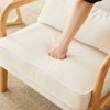 Karl Home Mid Century Solid Wood Accent Chair Upholstered Armchair with an Extra Pillow - 4 of 4