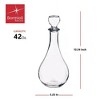 Bormioli Rocco Loto Winery Decanter - Nature-Inspired Teardrop Glass Design with Airtight Stopper, 43 Oz - Italian Elegance, Dishwasher Safe - 2 of 4