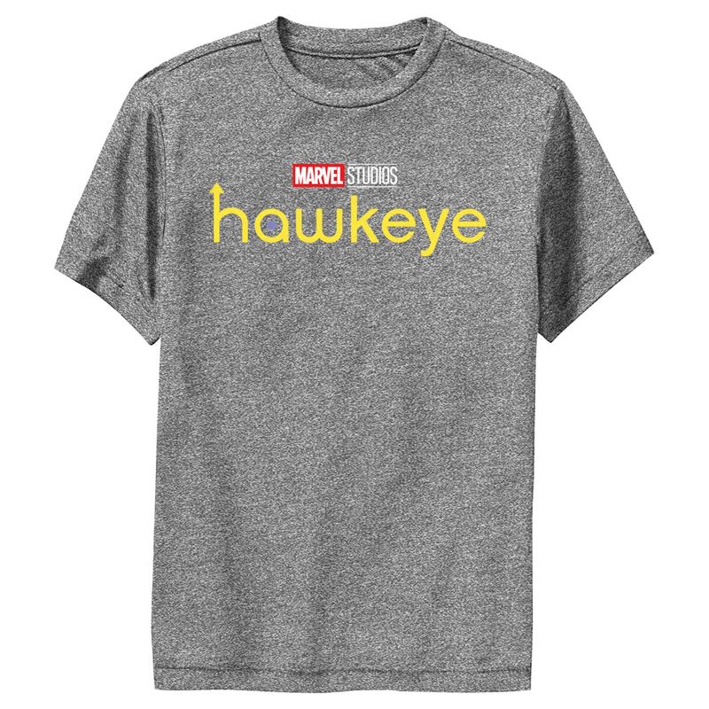Boy's Marvel Hawkeye Logo Performance Tee, 1 of 5