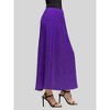24seven Comfort Apparel Womens Elastic Waist A Line Maxi Skirt - 2 of 4